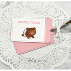 Simon Says Clear Stamps Welcome Little One 3202ssc Moments In Time Baby Gift Tag