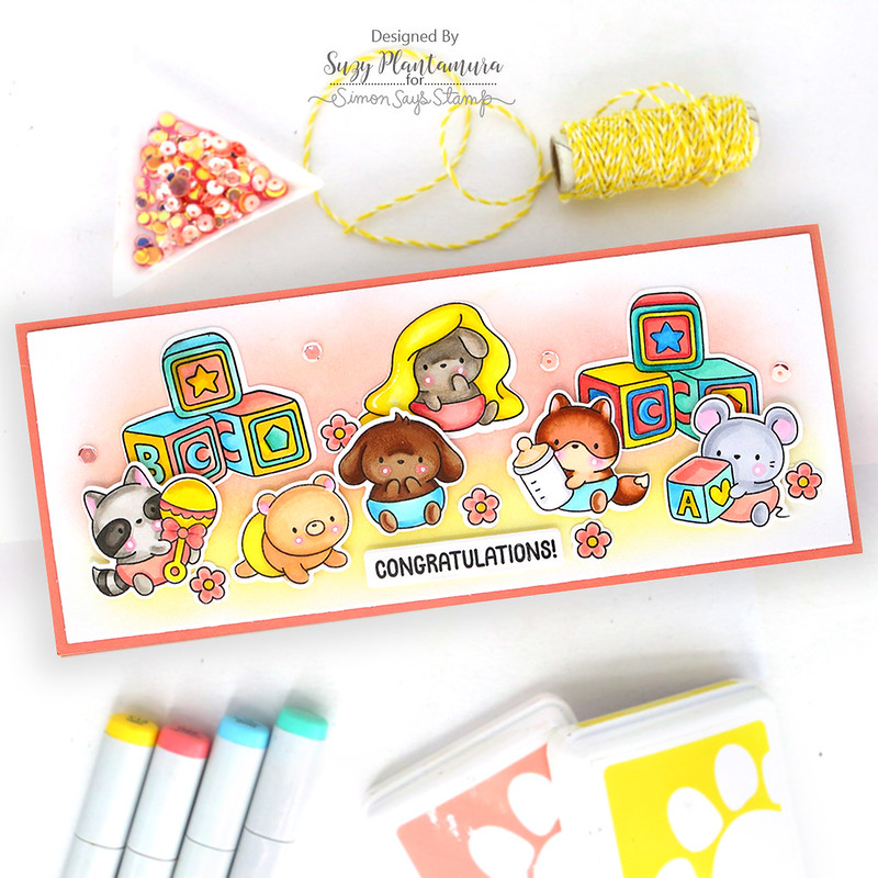Simon Says Stamps and Dies Welcome Little One set986wl Moments in Time Baby Card | color-code:ALT03