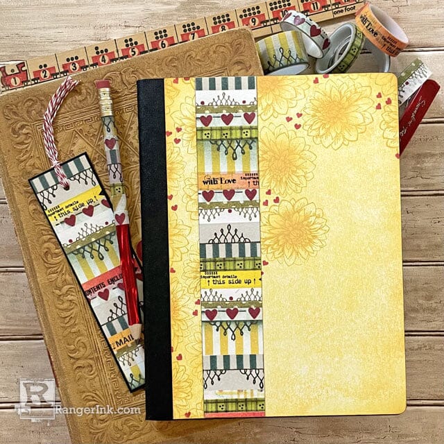 Ranger Wendy Vecchi Archival RED GERANIUM Ink Pad AID38993 Back-to-School Notebook | color-code:ALT01