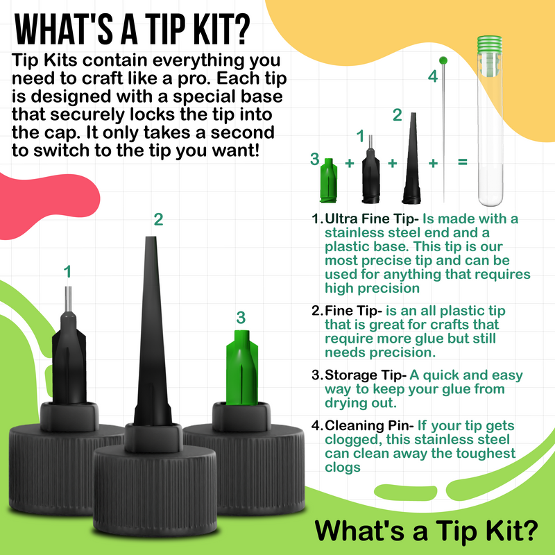 Bearly Art THE MINI Precision Craft Glue pcg02e tip kit information