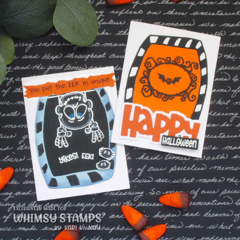 Whimsy Stamp Chunky Checkers Dies wsd030 happy halloween