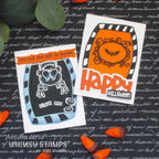 Whimsy Stamp Chunky Checkers Dies wsd030 happy halloween