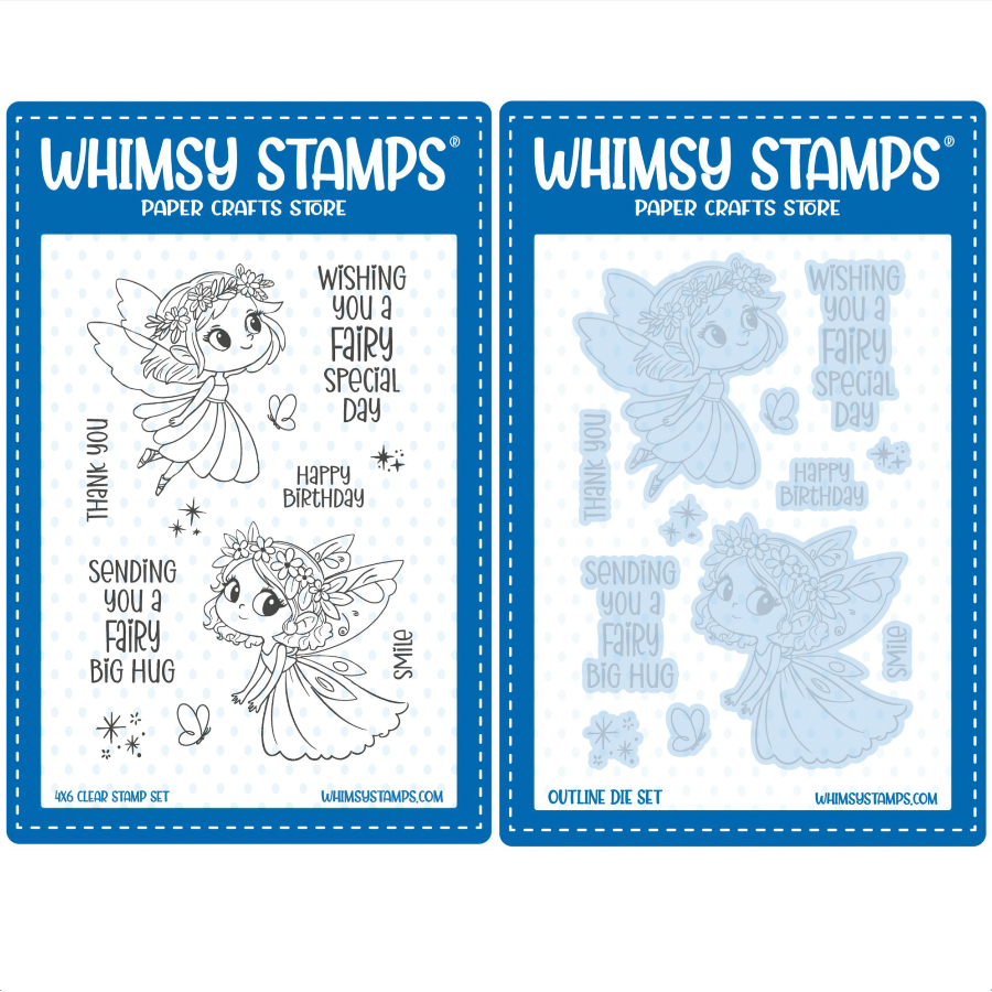 Whimsy Stamp Fairy Special Clear Stamp and Die Set