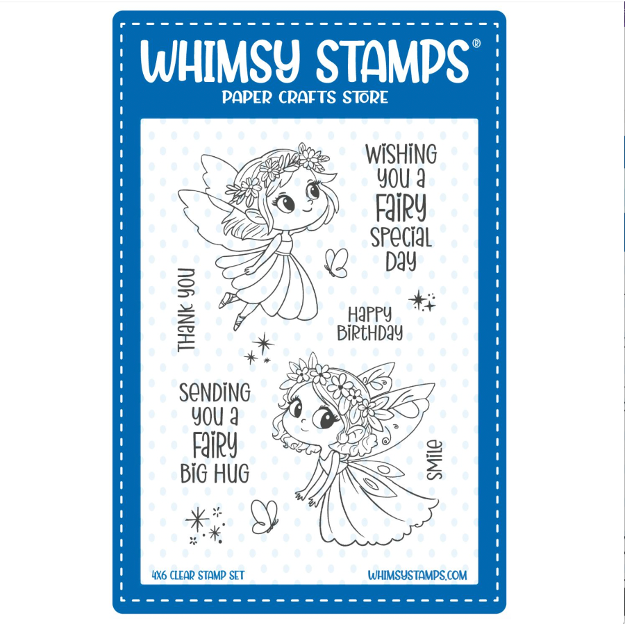 Whimsy Stamp Fairy Special Clear Stamp and Die Set image 1
