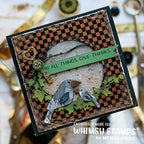 Whimsy Stamps A Murder of Crows Dies wsd286 checkers