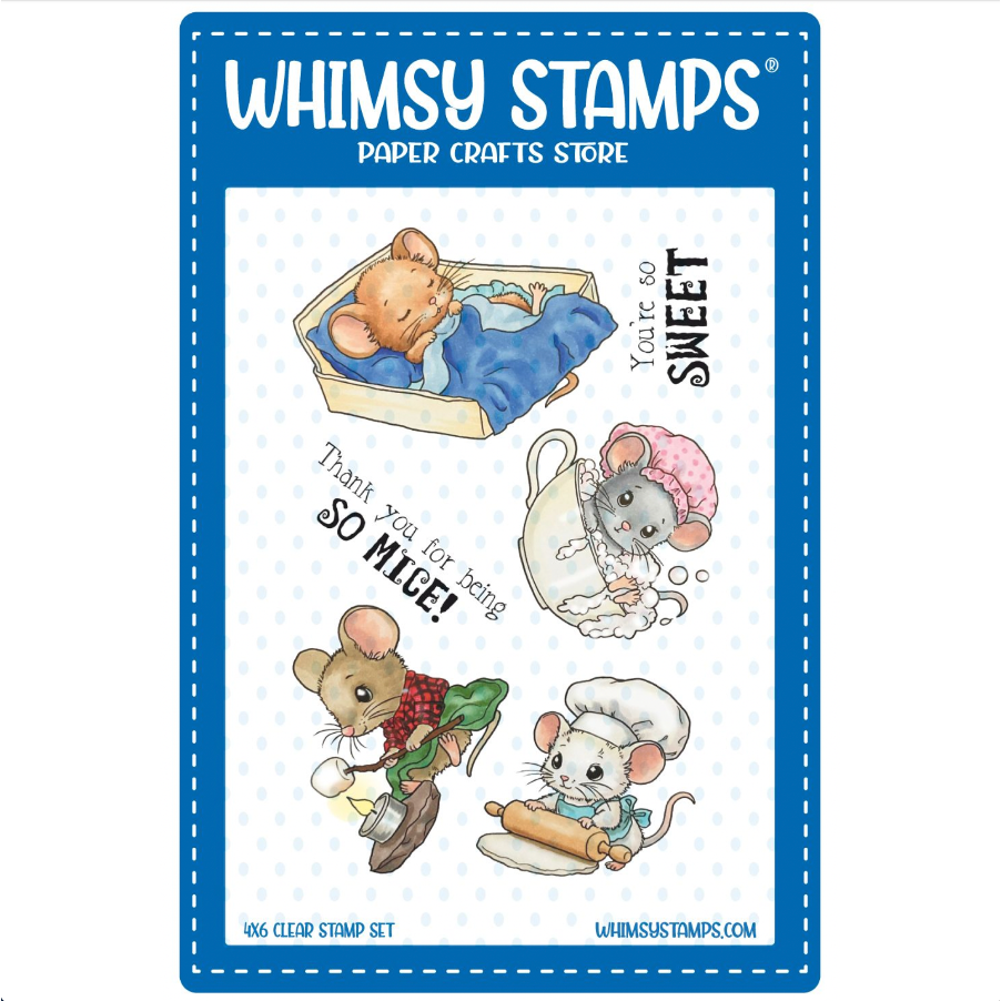 Whimsy Stamps A Very Mice Day Clear Stamps c1295a