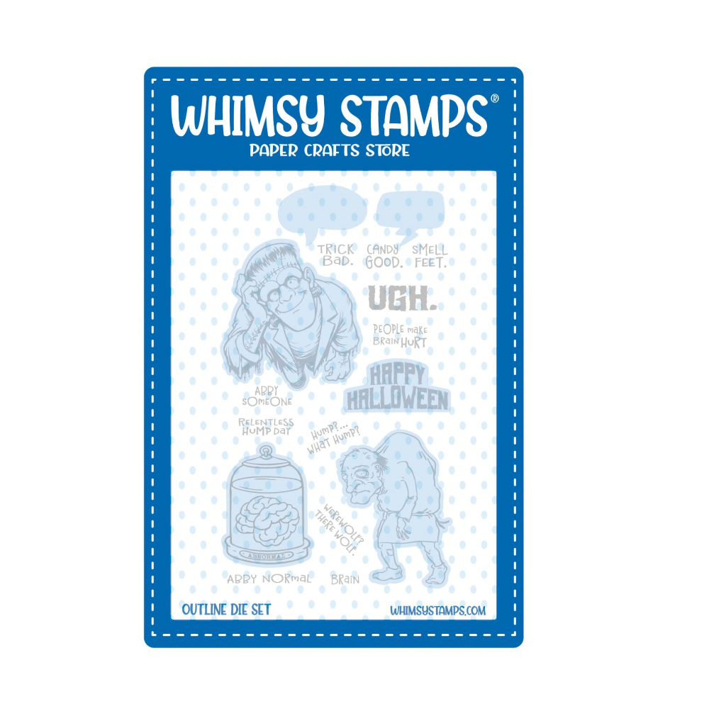 Whimsy Stamps Abby Normal Outline Dies wsd040