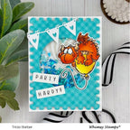 Whimsy Stamps Alphabet Mini Clear Stamps cwsd350 shaker card