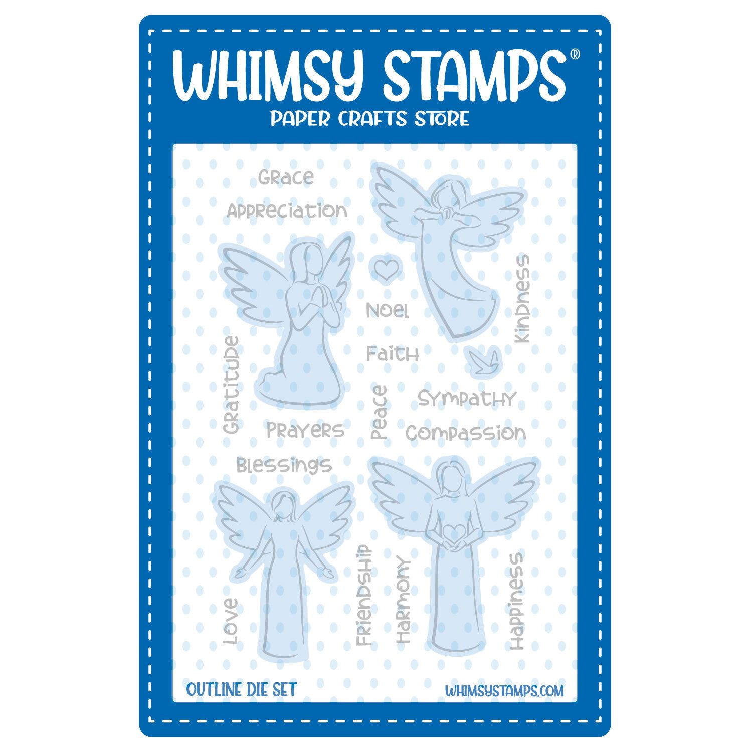 Whimsy Stamps Angelic Clear Stamp and Die Set product image 2