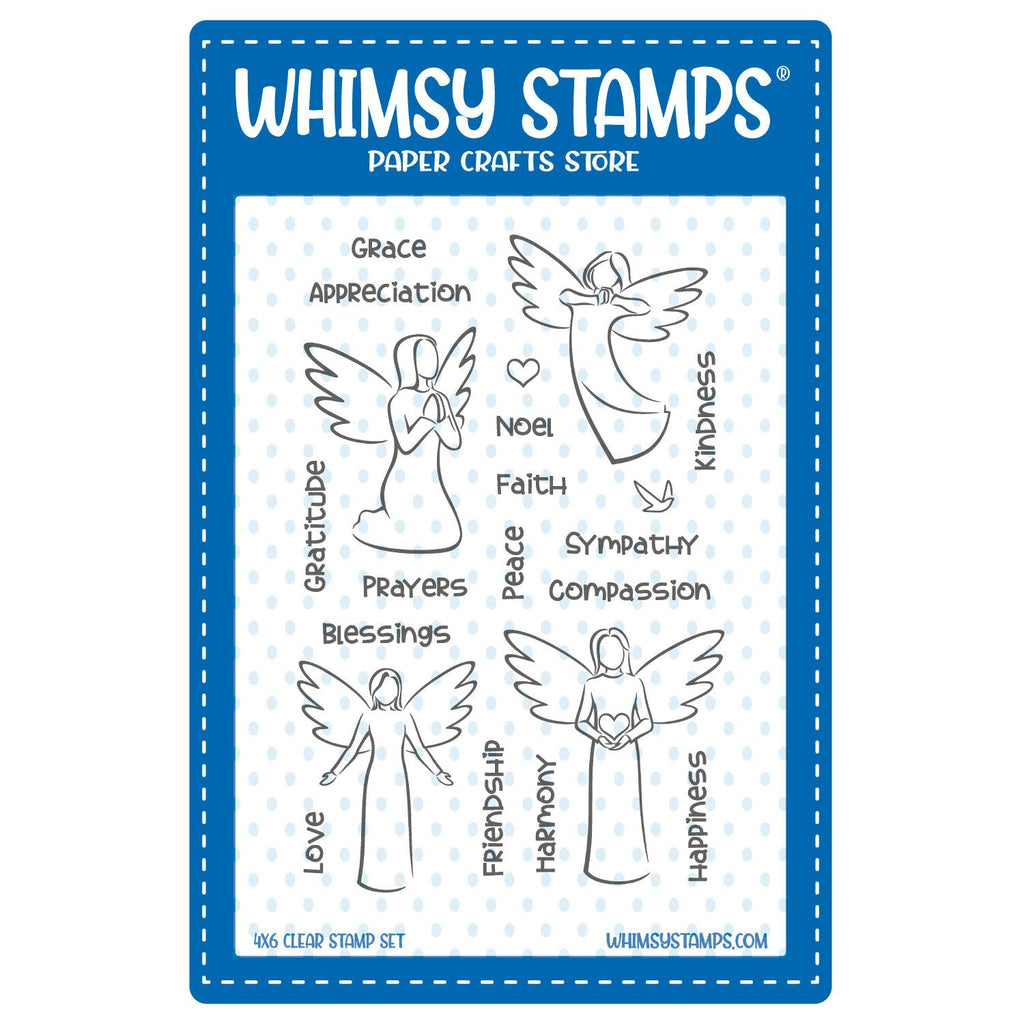 Whimsy Stamps Angelic Clear Stamps cwsd278b