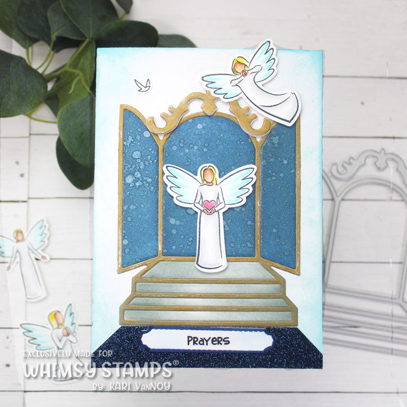 Whimsy Stamps Angelic Outline Dies wsd474a angels