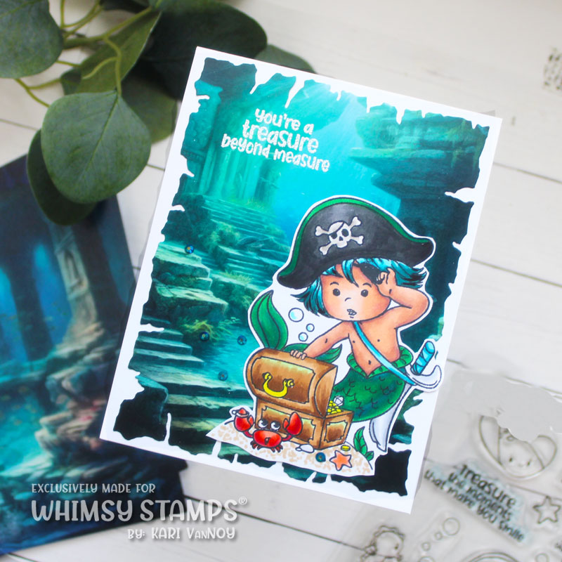 Whimsy Stamps Atlantis 6x6 inch Paper Pack wsdp52 merboy
