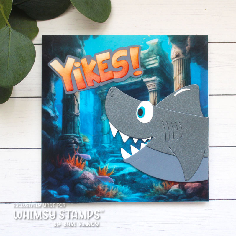 Whimsy Stamps Atlantis 6x6 inch Paper Pack wsdp52 shark