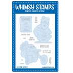 Whimsy Stamps Bad Santa Clear Stamp and Die Set image 