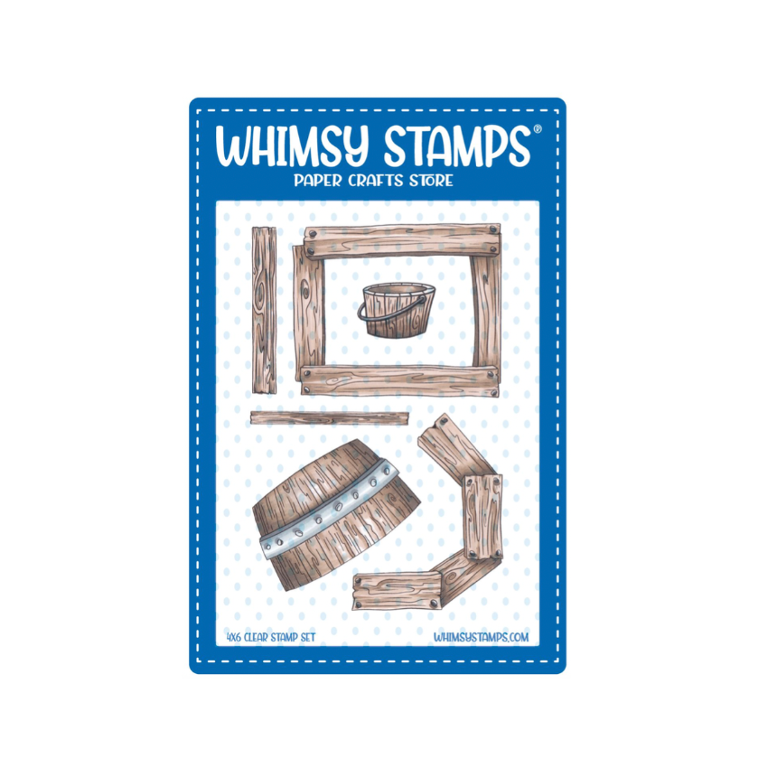 Whimsy Stamps Barnyard Elements Clear Stamp and Die Set product image 1