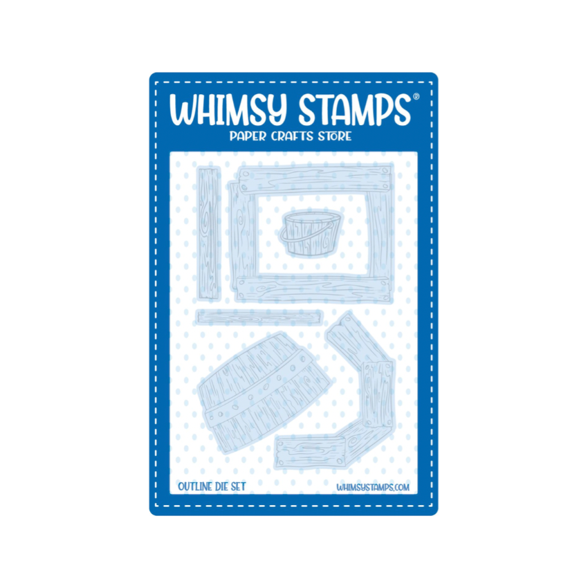Whimsy Stamps Barnyard Elements Clear Stamp and Die Set product image 2