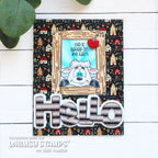 Whimsy Stamps Barnyard Friends Clear Stamp and Die Set hello