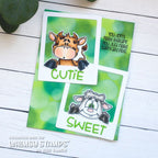 Whimsy Stamps Barnyard Friends Clear Stamp and Die Set pictures
