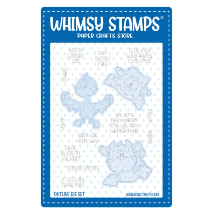 Whimsy Stamps Barnyard Friends Dies wsd022