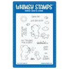 Whimsy Stamps Bear Bubbles Clear Stamps cwsd371a