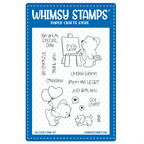Whimsy Stamps Bear Love Clear Stamp and Die Set image 1