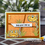 Whimsy Stamps Bearded Dragon Smiles Clear Stamps dp1011a chin up
