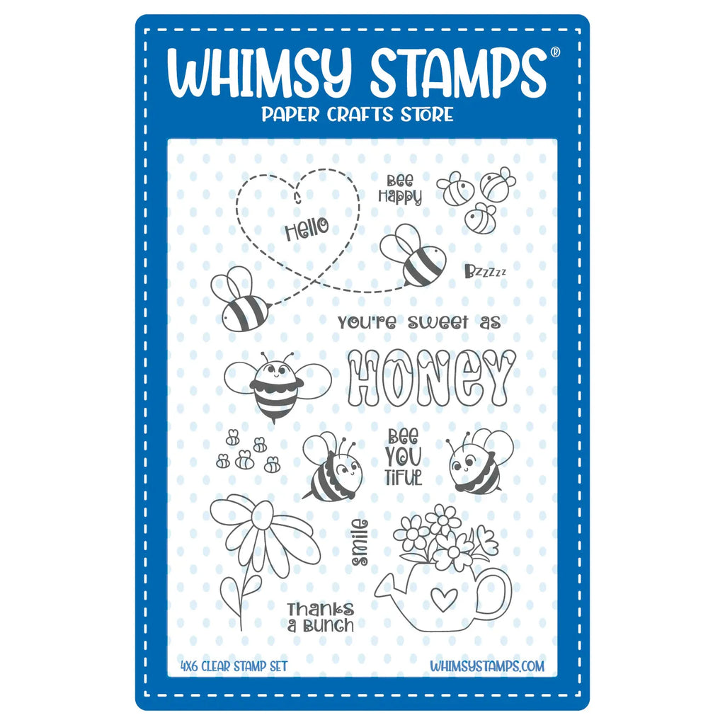 Whimsy Stamps BeeYOUtiful Clear Stamps cwsd405a