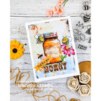 Whimsy Stamps BeeYOUtiful Outline Dies wsd007 honey