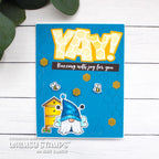 Whimsy Stamps Bee Gnomies Outline Dies wsd006 congrats