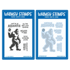 Whimsy Stamps Big Foot Assquatch Clear Stamp and Die Set