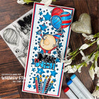 Whimsy Stamps Birthday Sketch Clear Stamps cwsd312a make a wish