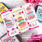 Whimsy Stamps Birthday Wish Layering Stencils wss116a celebrate