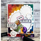 Whimsy Stamps Blame It On Snail Mail Clear Stamps cwsd390a rainbow