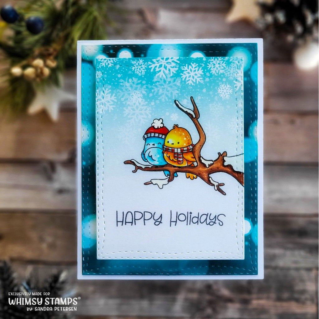 Whimsy Stamps Blurry Flurries 6 x 6 Paper Pad wsdp25 birds