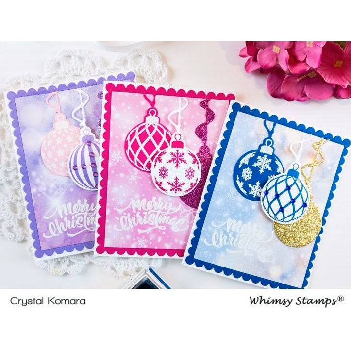Whimsy Stamps Blurry Flurries 6 x 6 Paper Pad wsdp25 ornaments