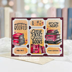 Whimsy Stamps Book Nerd Clear Stamps cwsd388a romance book card