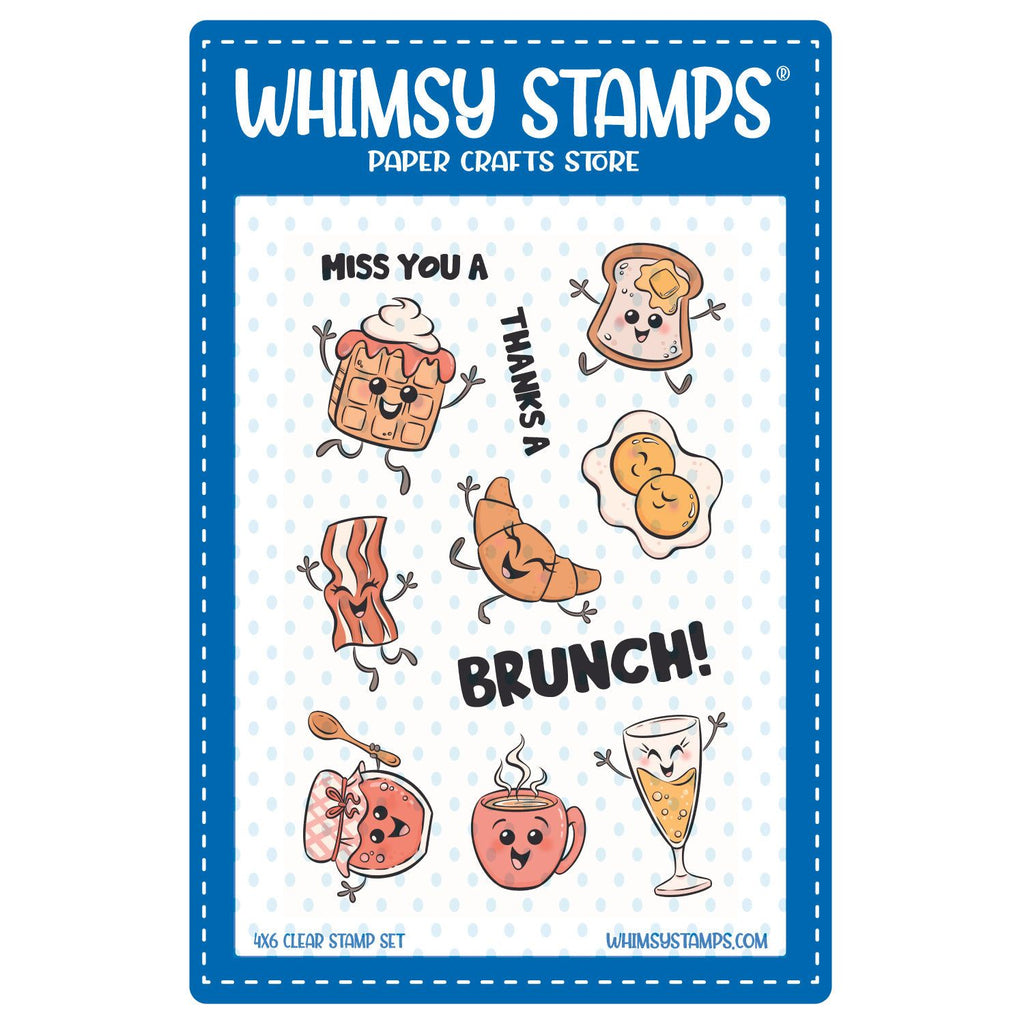 Whimsy Stamps Brunch Buddies Clear Stamps khb184a