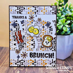 Whimsy Stamps Brunch Buddies Clear Stamps khb184a thanks