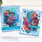 Whimsy Stamps Bubbly Die wsd020 coral