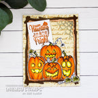 Whimsy Stamps Build a Jack-o-Lantern Clear Stamps cwsd462a happy haunting card
