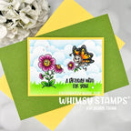 Whimsy Stamps Butterfly Wishes Clear Stamps khb216 birthday wish