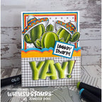 Whimsy Stamps Cactus Cuties Clear Stamps khb121a festive colors yay card