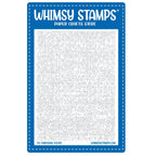 Whimsy Stamps Canvas Embossing Folder wsef10
