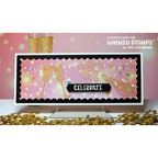 Whimsy Stamps Celebrate Champagne Clear Stamps cwsd382a pink