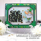 Whimsy Stamps Celtic Knots Dies wsd476a leprechaun