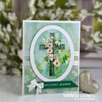 Whimsy Stamps Celtic Mix Quick Card Fronts wsqcf-24 cross