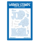 Whimsy Stamps Christmas Greetings Fairies Clear Stamp and Die Set image 2