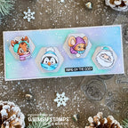 Whimsy Stamps Christmas Portraits Clear Stamps c1277a snow