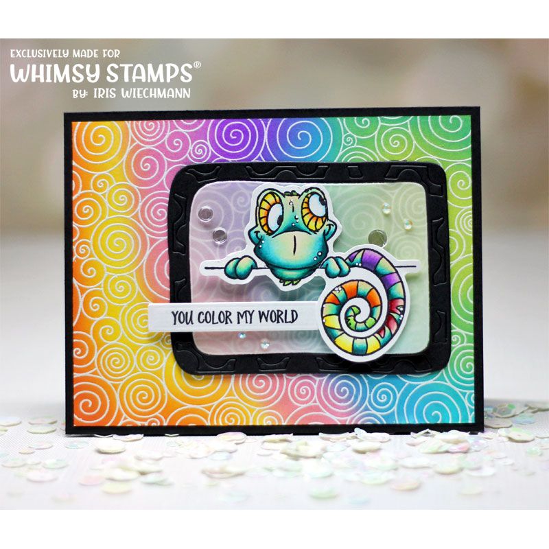Whimsy Stamps Cloaked Blokes Clear Stamp and Die Set*