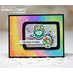 Whimsy Stamps Cloaked Blokes Clear Stamp and Die Set*